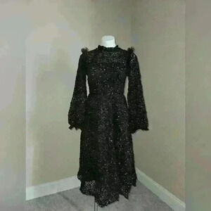 Dreamy Black Sequin midi dress